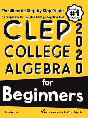 cover image of CLEP College Algebra for Beginners